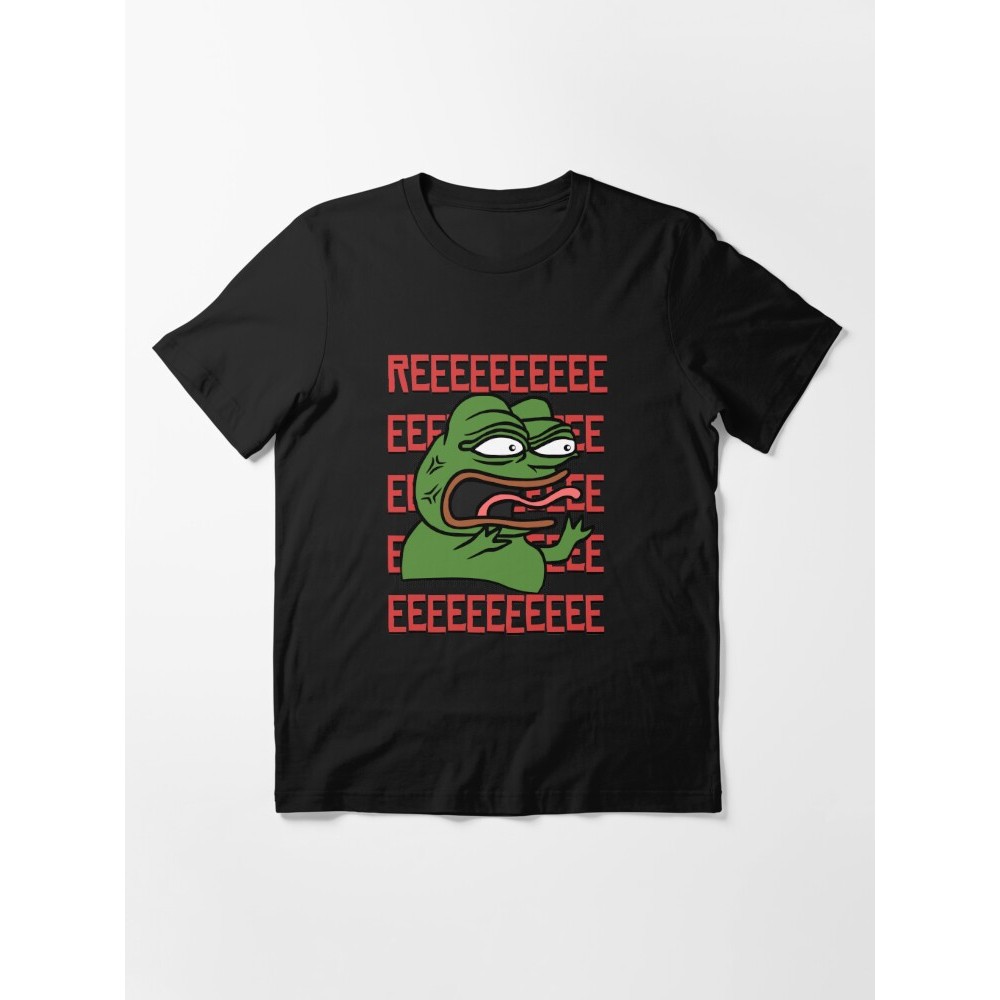 T-shirt Meme Pepe The Frog Reeee Rare Dank Memes Tshirt | Shopee Malaysia