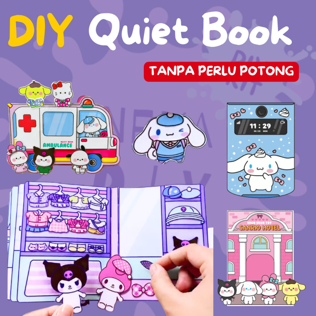 Quiet Book Busy Book Busy Book Diy Book Sanrio Toys Educational Toys