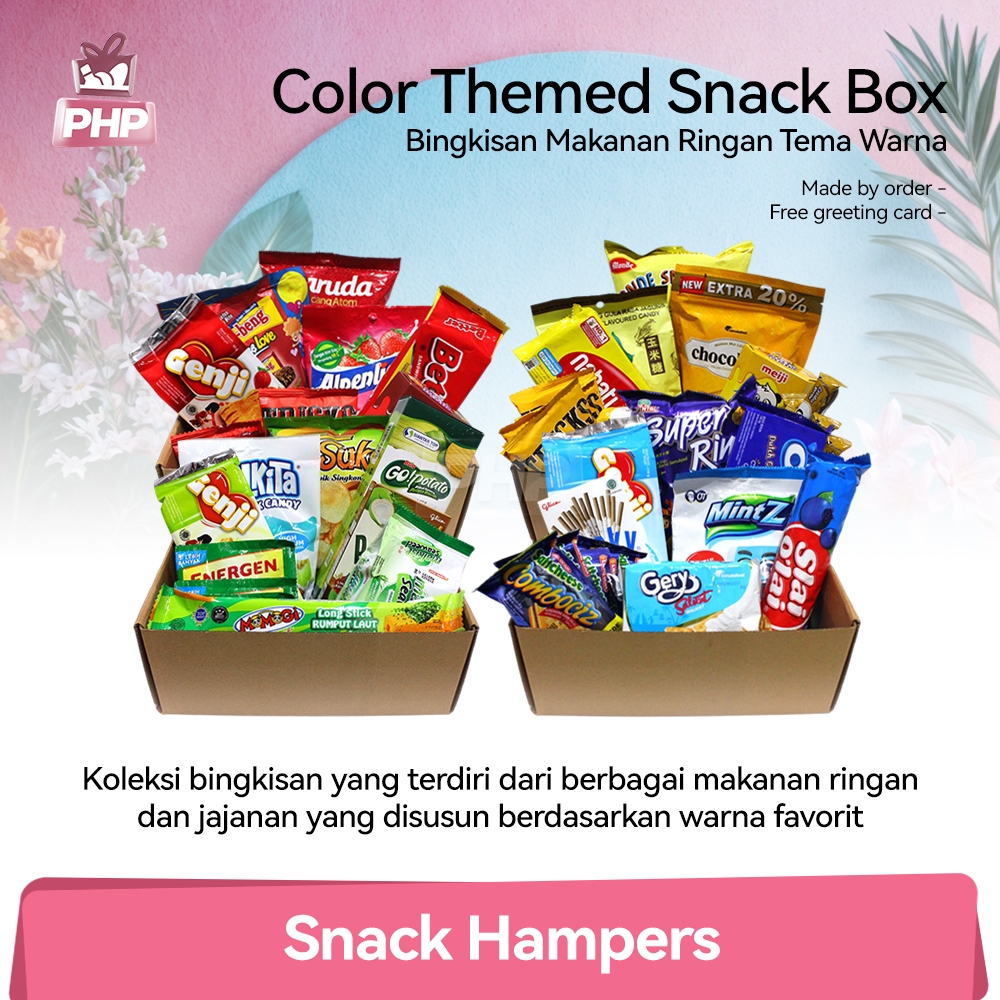 PHP Snack Box Color Edition / Food Gift Graduation Birthday Gift ...