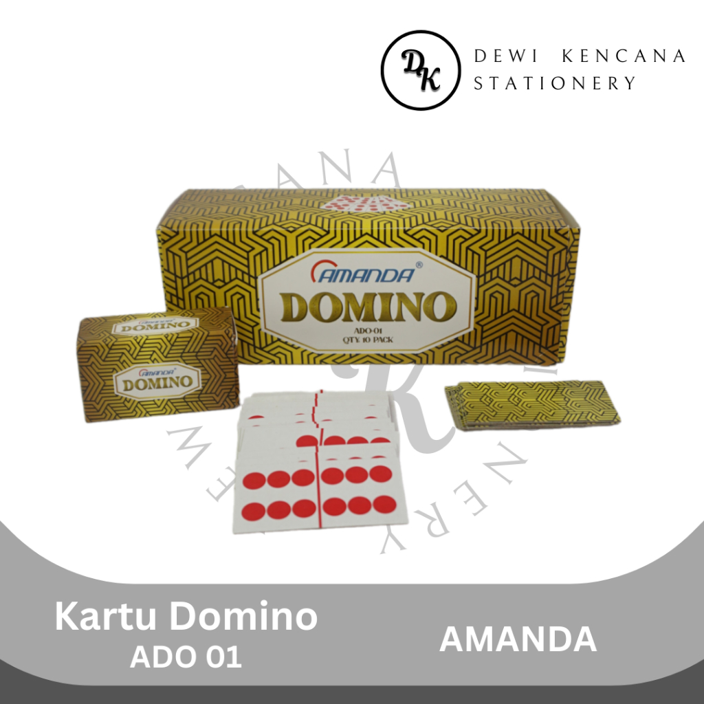 Amanda Domino Card Gaple Card/ Domino Card/ 1 Pack of 10 pcs | Shopee ...
