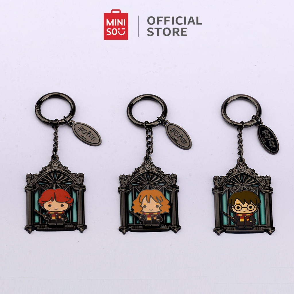 GANTUNGAN Miniso x Harry Potter Keychain with Cloth Ribbon Strap Design ...