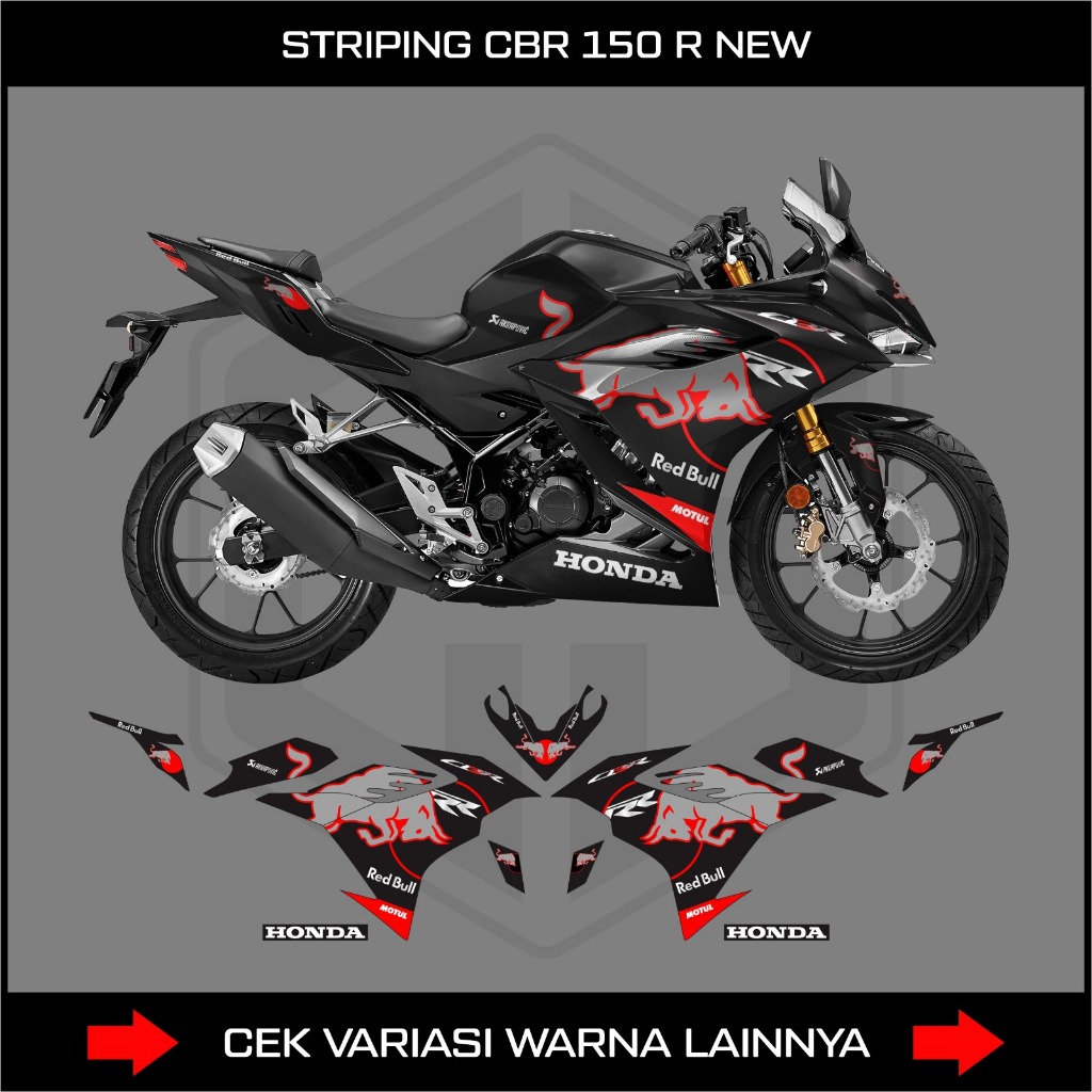 Honda CBR 150R K45R STRIPING STICKER (2020 2024) / CBR150R K45R SEMI ...