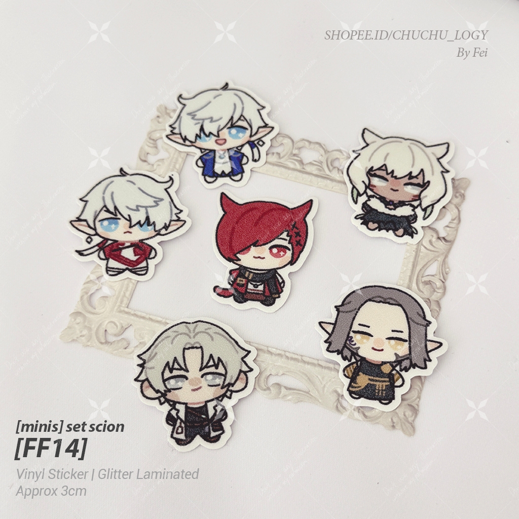 FF14 Scion [ Minis ] Glitter Vinyl Sticker by Fei | Shopee Malaysia