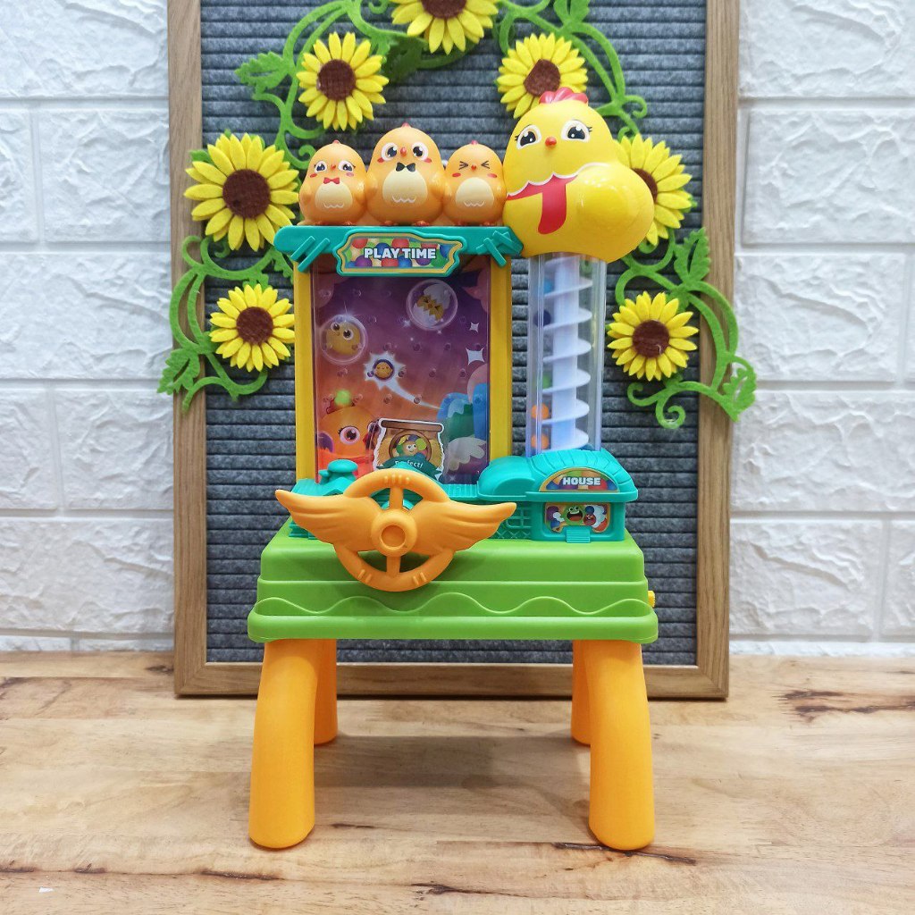 MESIN Children's Toy Catch Ball Automatic Pin Ball Machine Catch Game ...