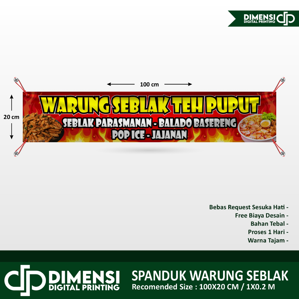 SEBLAK BANNER / SEBLAK SELLING BANNER BANNER / CAN USE YOUR OWN DESIGN ...