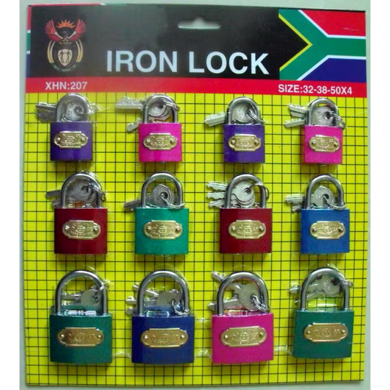 3 Sizes Multipurpose Padlock / Iron Lock Size 32-38-50 (1 board ...