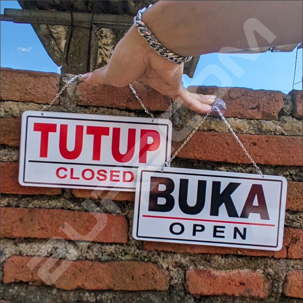 Custom open close door / open close board / Acrylic open close (Two ...