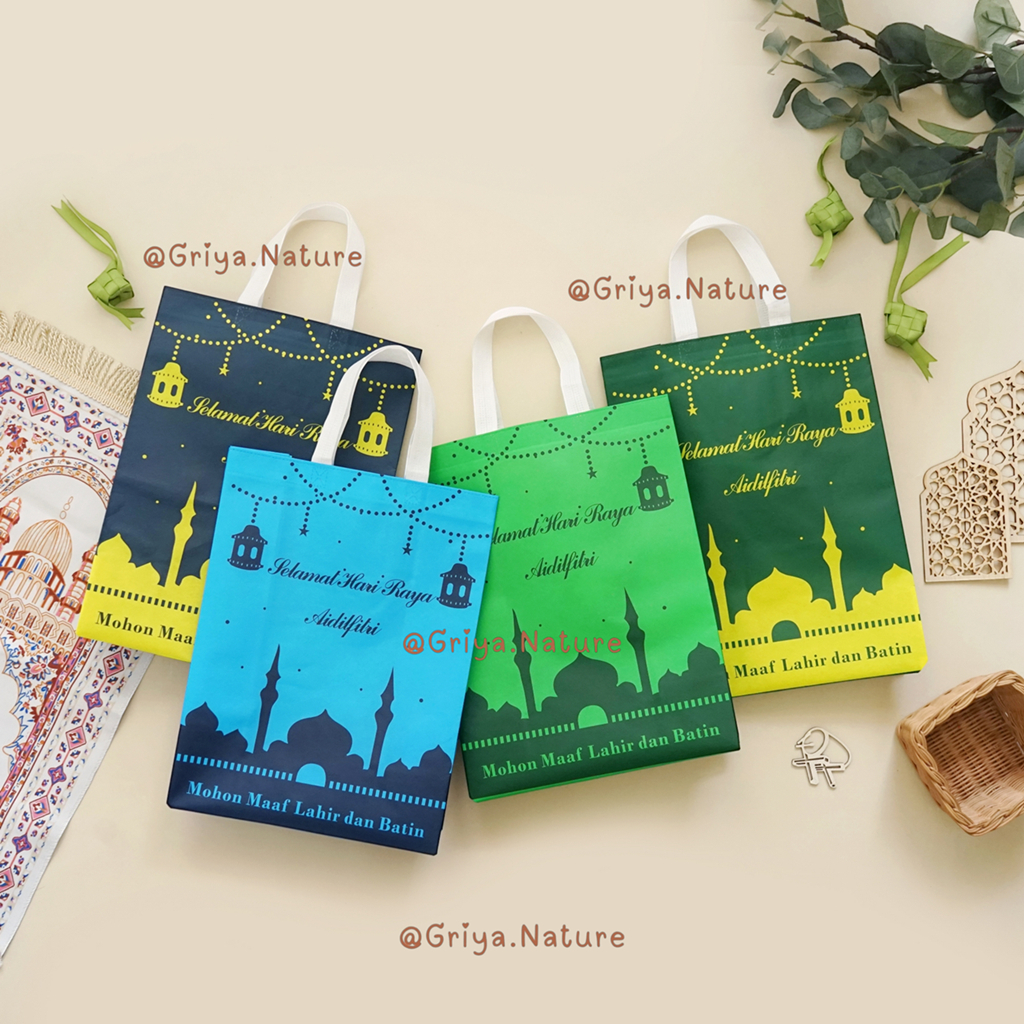 Griya NATURE | High Laminated Eid Al-Fitr Bag (LTM) JUMBO 38x30x15cm ...