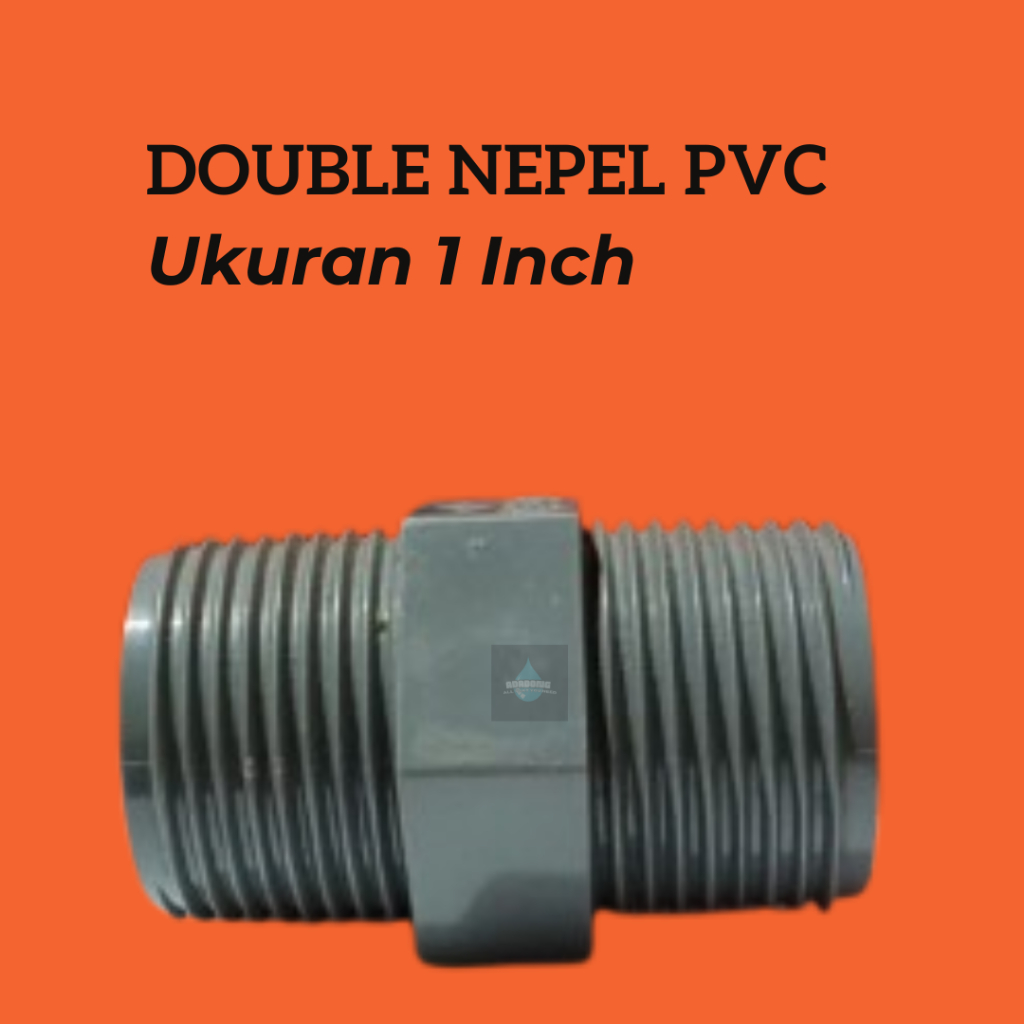 Double PVC Nepel Size 1 Inch Outer Thread Pipe Connector | Shopee Malaysia