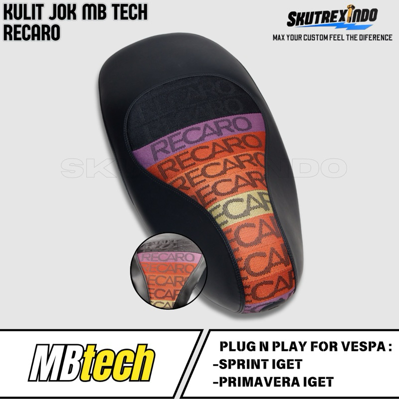 Mb Tech Recaro Vespa Sprint Primavera Leather Seat | Shopee Malaysia
