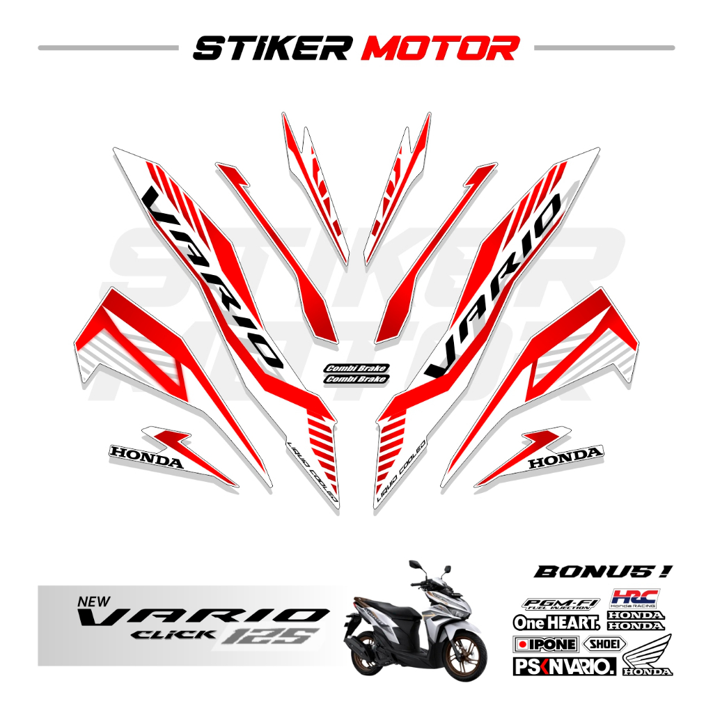 Vr806 Striping Sticker Strip Sticker LIs Vario 125 New 2023 2024 Honda ...