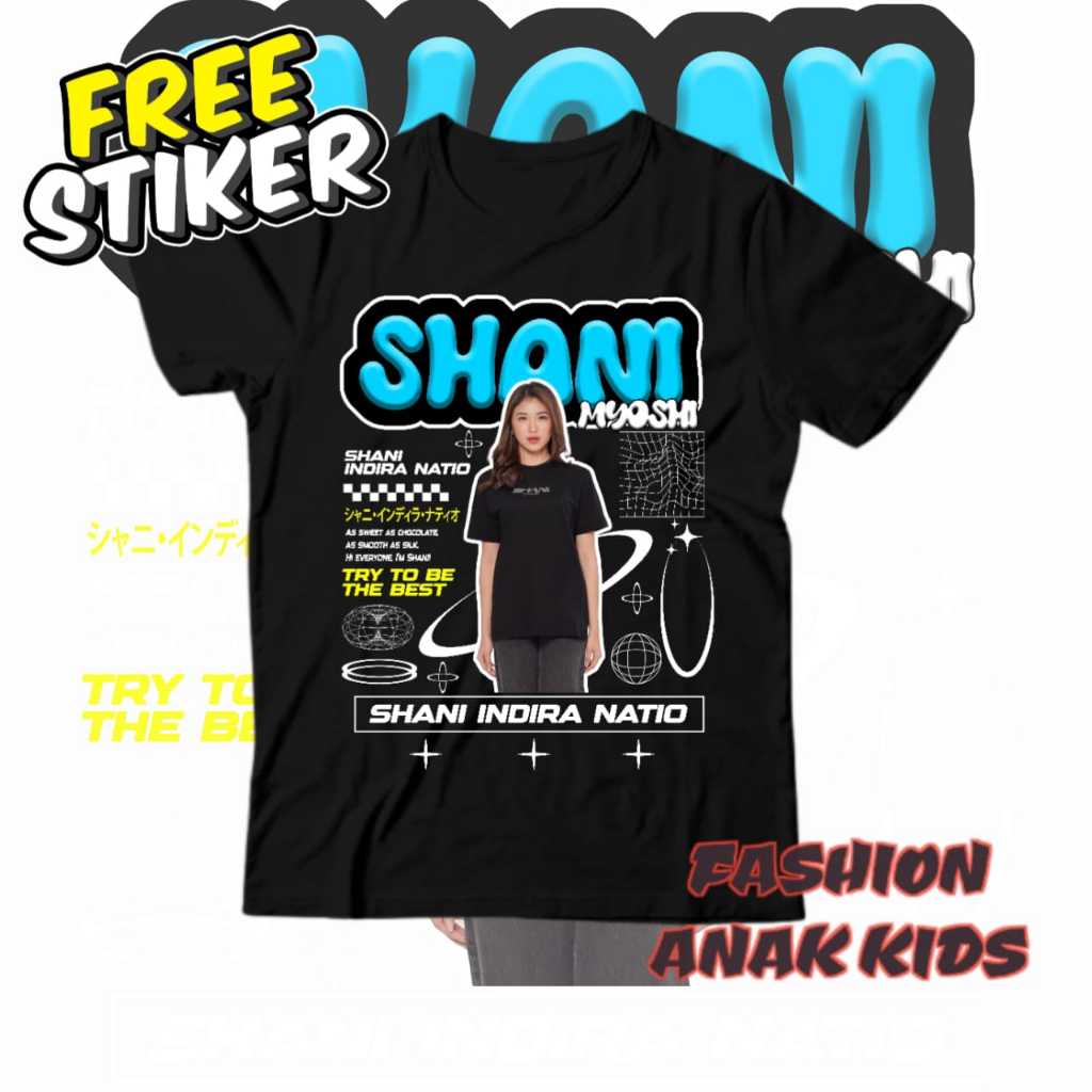 (FREE Sticker) JKT48 MY OSHI SHANI CHILDREN'S TSHIRT - CHILDREN'S KAOS ...