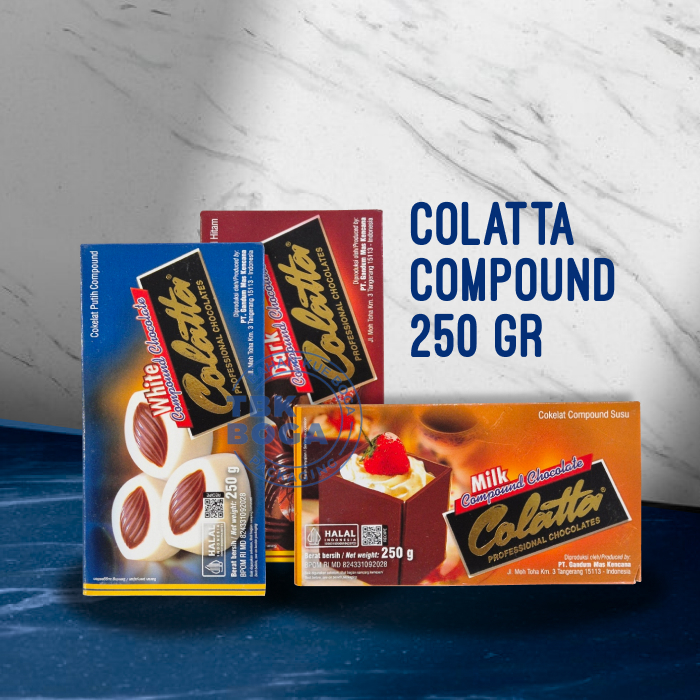 Colatta Compound 250 Gr (Dark, White, Milk) Colata Milk White Chocolate ...