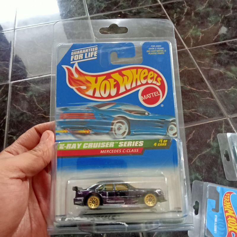Hot Wheels 1999 X-Ray Cruiser Series | 1:64 Scale Black Mercedes C-Class Diecast Car | Collectible