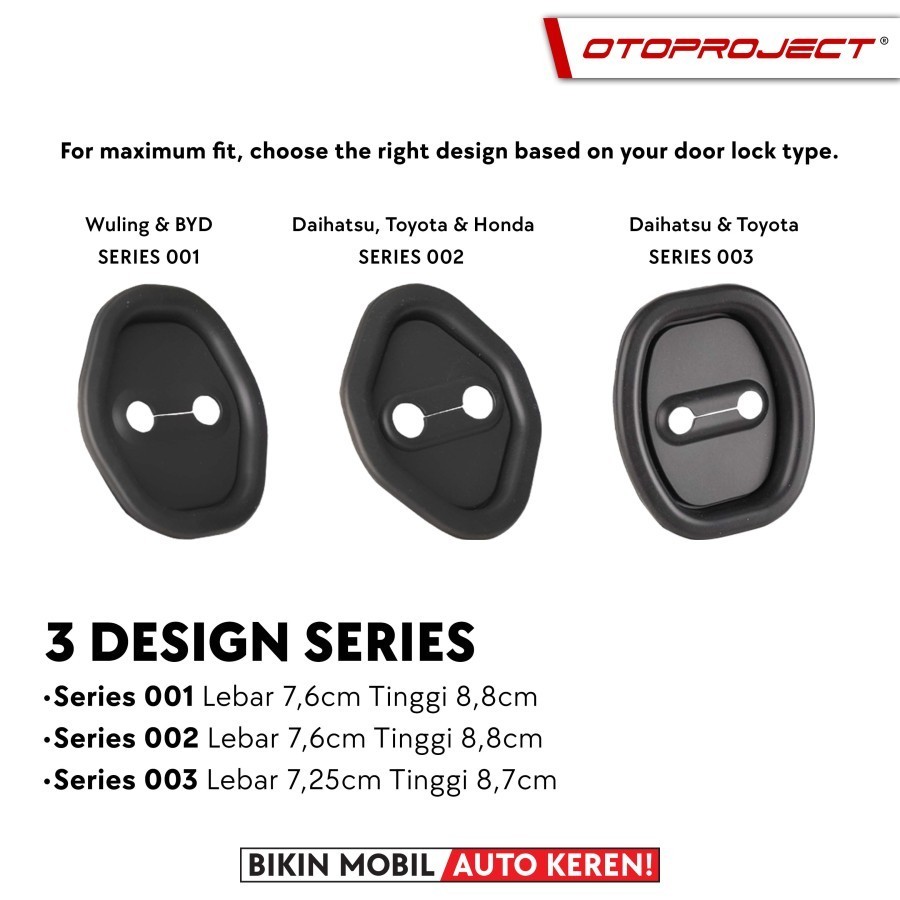 Original Otoproject - Door Lock Absorber Car Door Rubber For Honda ...
