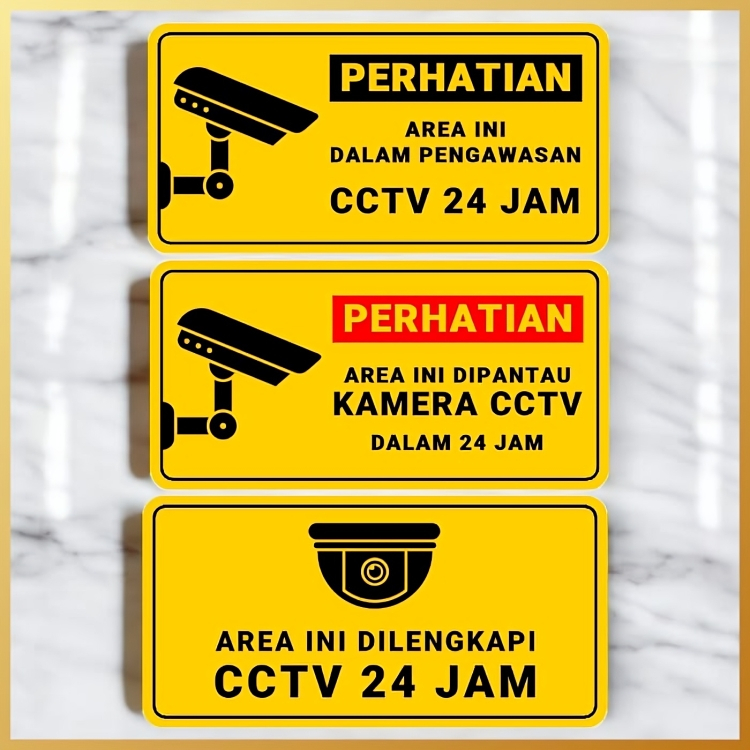 Sign ARKLIRIK 24 HOUR CCTV CONDITION PLATE / CCTV SIGN BOARD / 24 ...