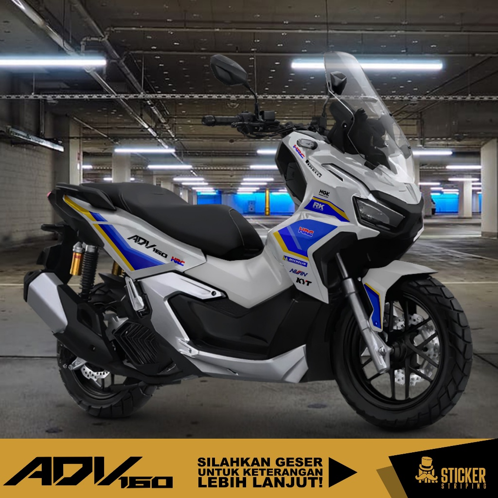 UV Transparent Striping Honda ADV 160 Custom Sticker Racing Motif Cool ...