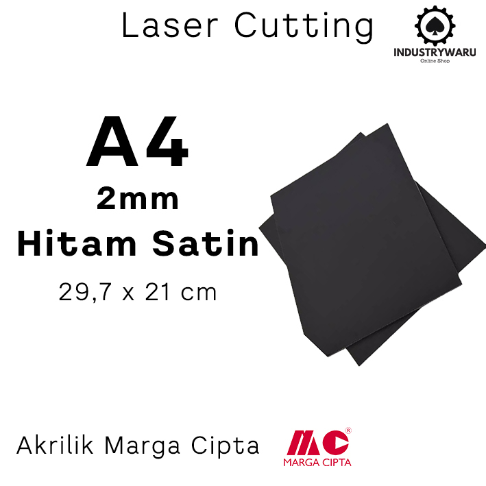 HITAM A4 Size Acrylic Sheet 2mm Thick Black Satin / Matte | Shopee Malaysia