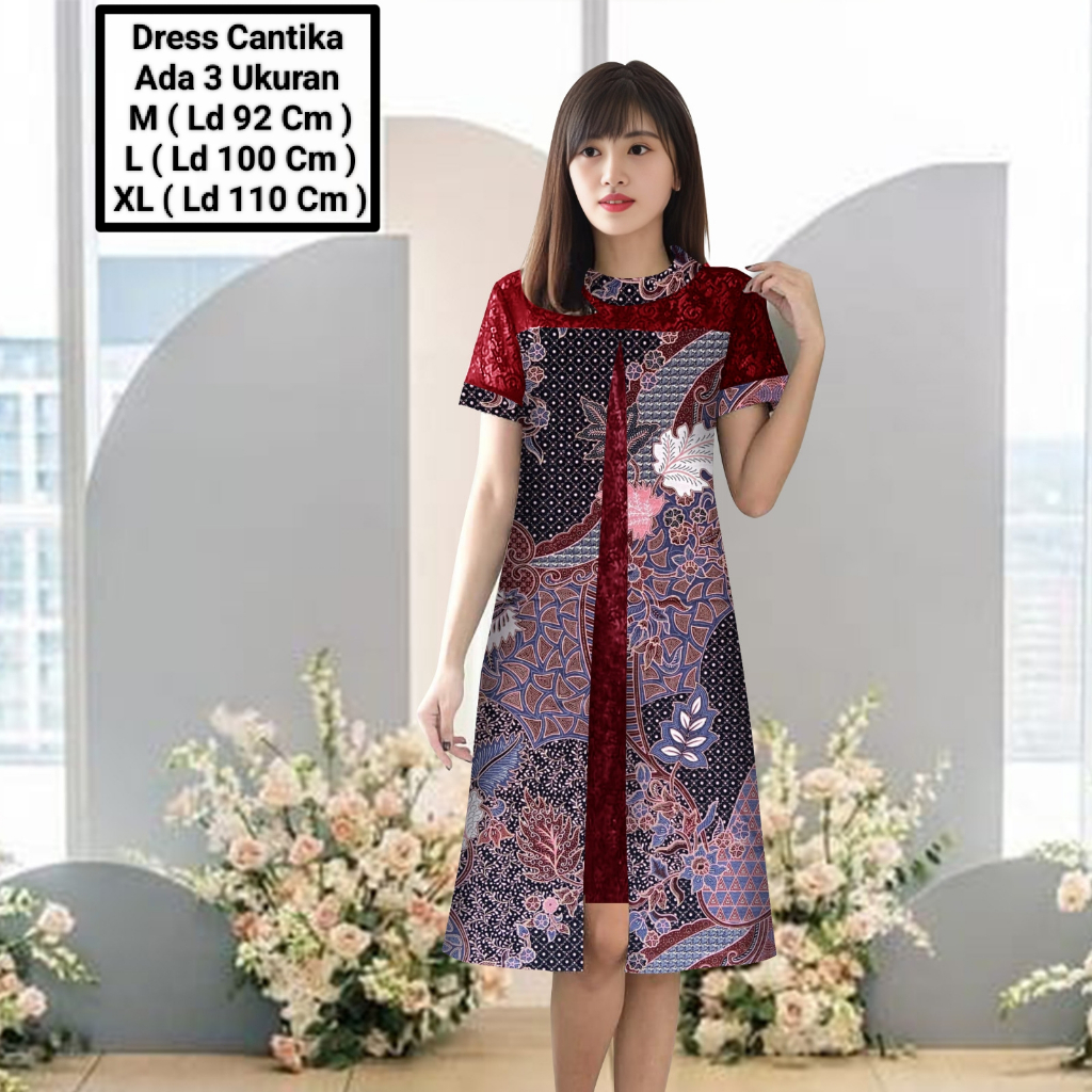 Midi dress batik best sale