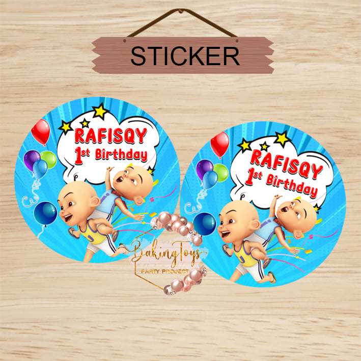 Upin Ipin - Birthday Stickers, Birthday Souvenirs, Hampers, Pudding ...