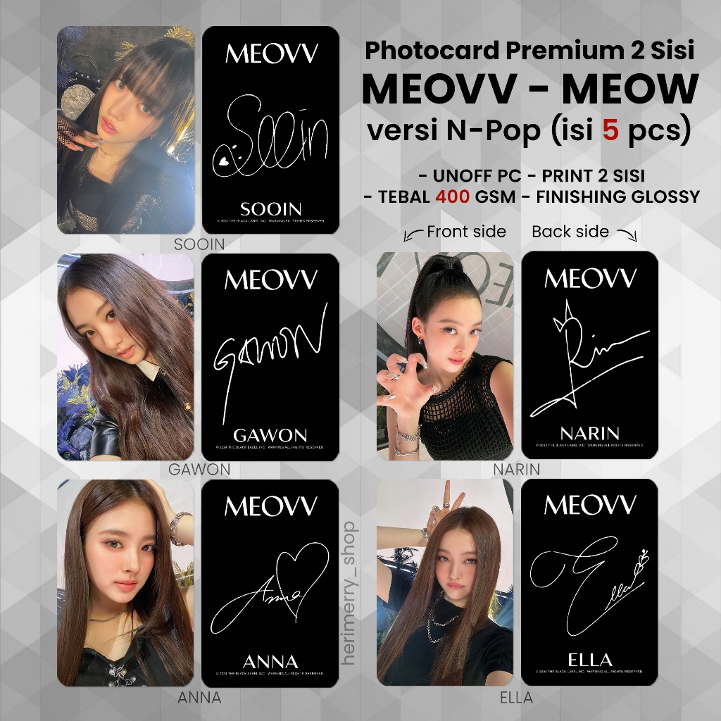 【公式】meow ELLA meovv サイク PHOTOCARD Official】meow ELLA meovv Cycle Trading Card | Mercari