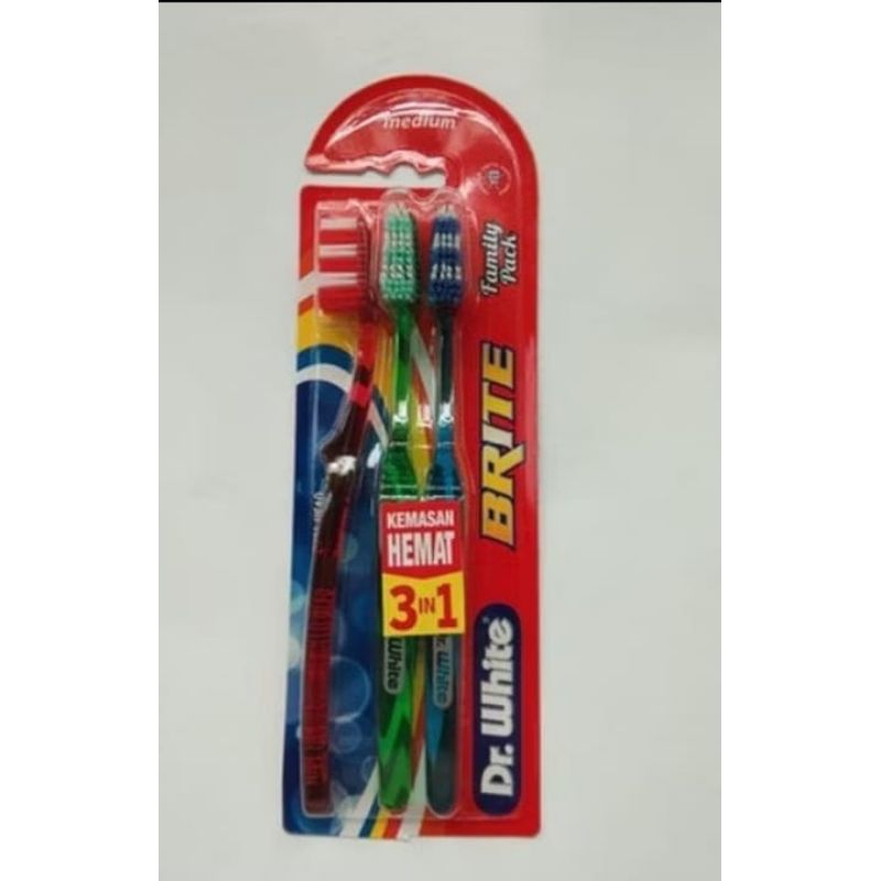 Dr white Brite toothbrush 3 in 1 (random color) | Shopee Malaysia