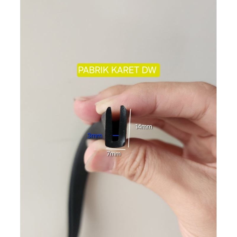 Rubber LIST U PLATE CLIP 3MM LIS U CLIP SQUARE 3MM U CLIP 3MM GLASS ...