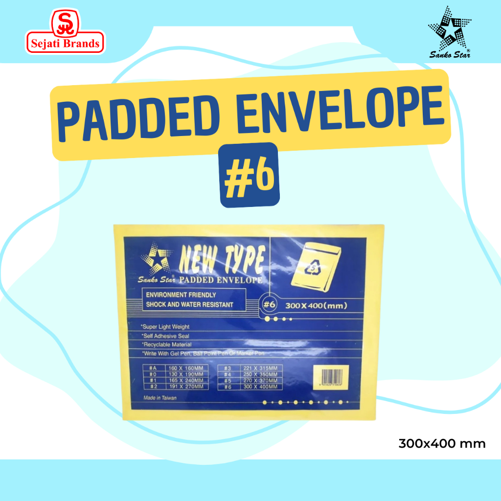 Sanko STAR Water-proof Envelope 6 (300x400mm) | Shopee Malaysia
