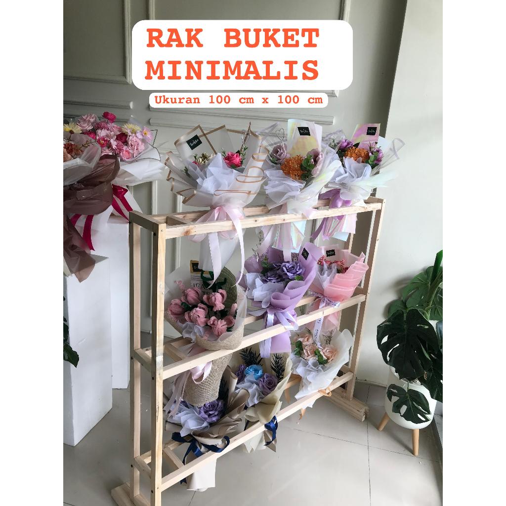 3 tier bouquet rack / Minimalist bouquet rack / Aesthetic simple ...