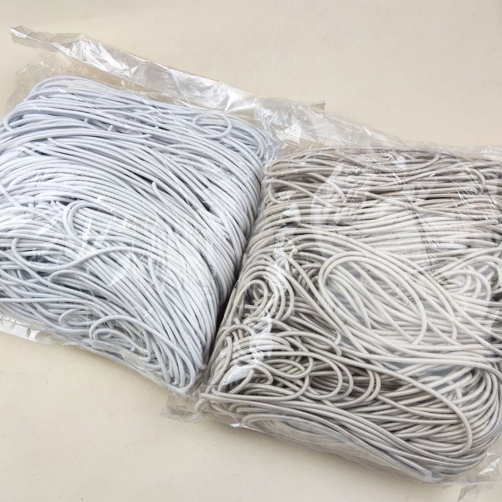 PUTIH Elastic String / Round Rubber 2mm Wide White | Shopee Malaysia