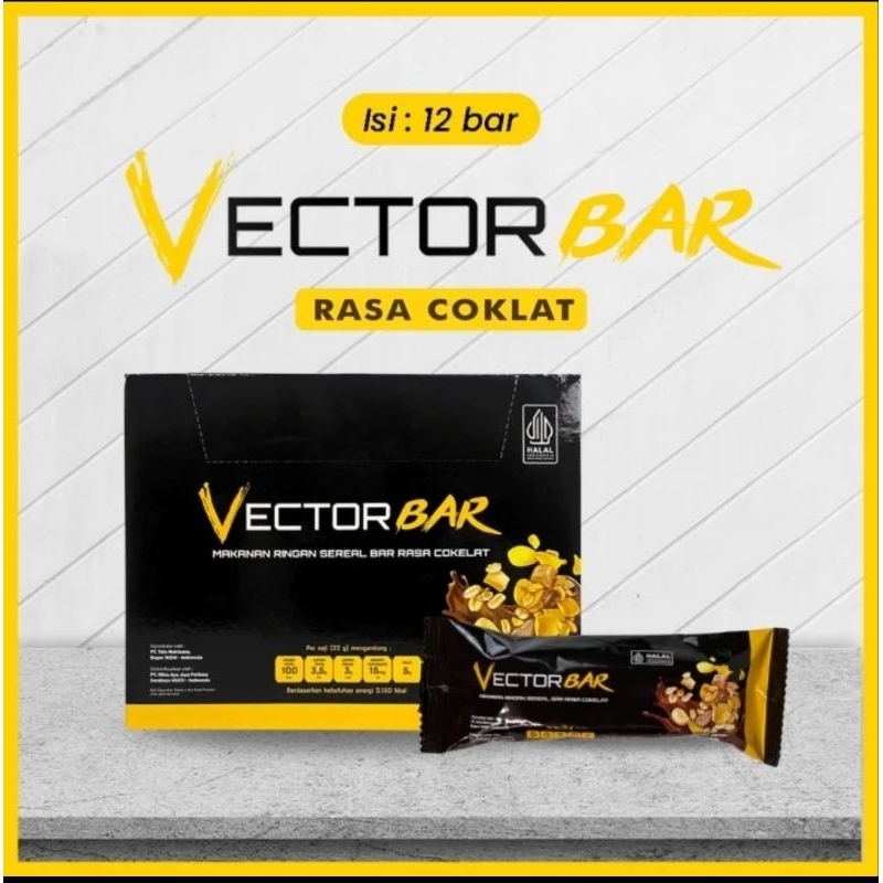 Vectorlabs VECTOR BAR SNACK ENERGY PROTEIN BAR CEREAL CHOCOLATE OAT 12 ...