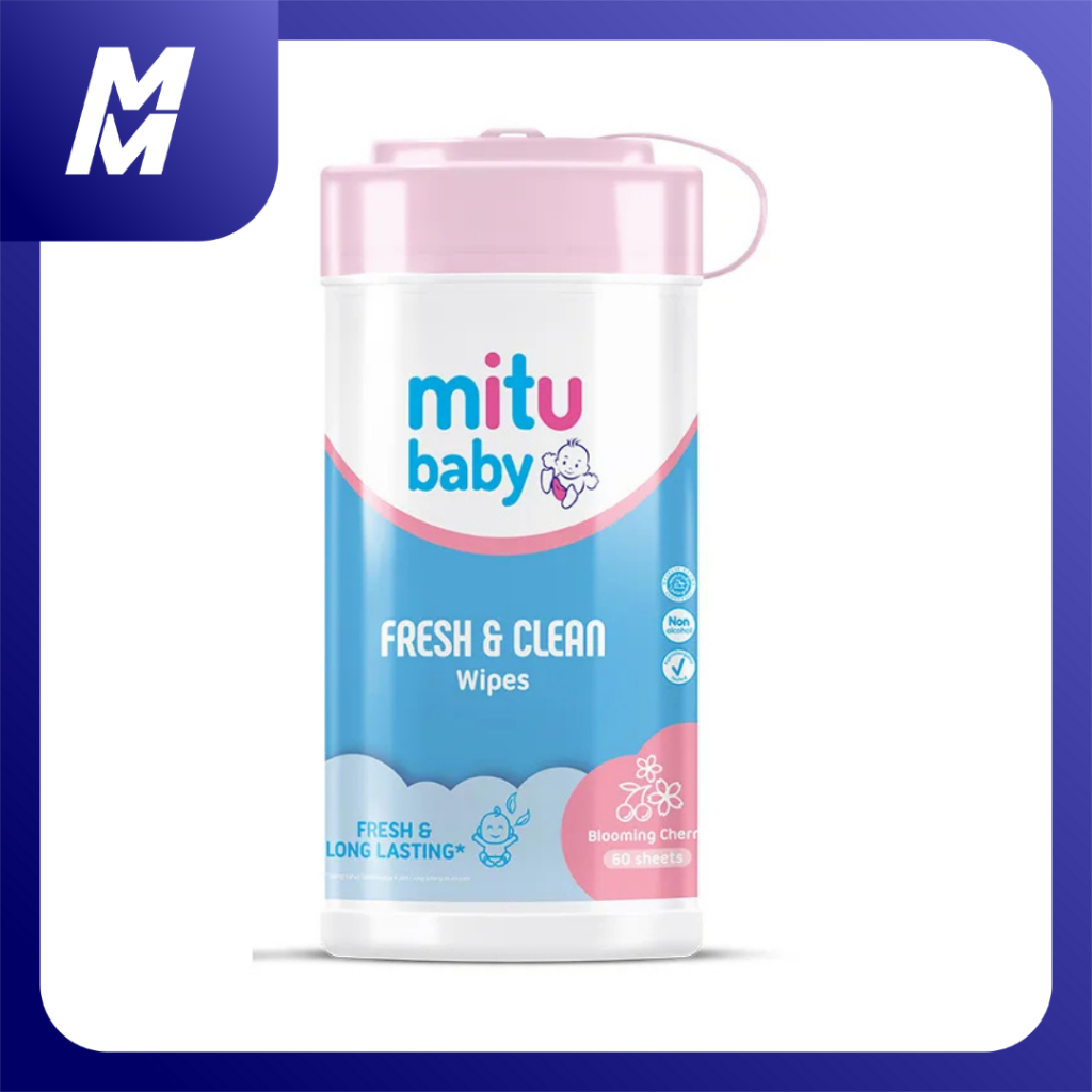 Mitu Baby Wipes Wet Wipes Tube 60 Sheets | Shopee Malaysia