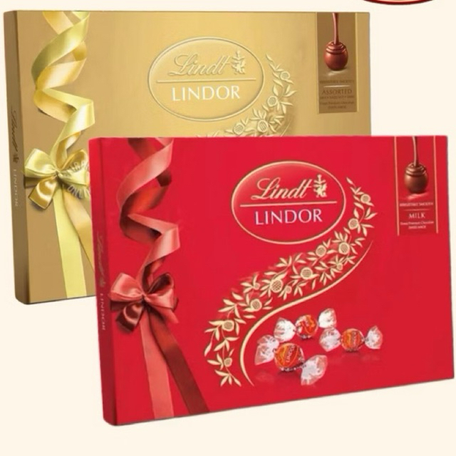 Lindt Lindor Swiss Chocolate Milk Chocolate Assorted Gift Box 168gr ...