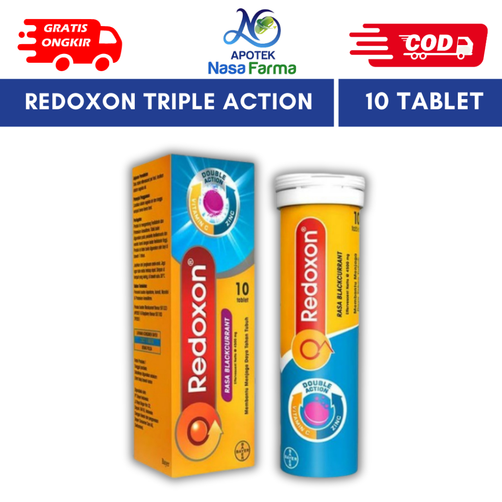 Redoxon Effervecent Triple Action @10 Tablets - Vitamin C, D & Zinc ...