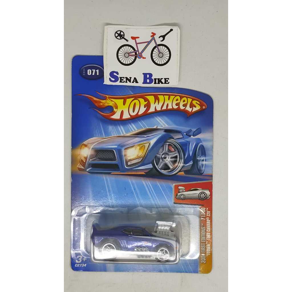 Hot Wheels First Editions 2004 – Tooned Camaro Z28 1969 Blanche, édition Kmart, 1:64, Neuf