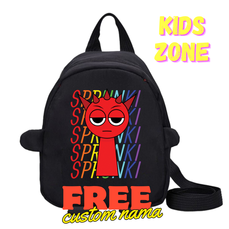 Incredibox SPRUNKI RED RADDY KINDERGARTEN BACKPACK | Shopee Malaysia