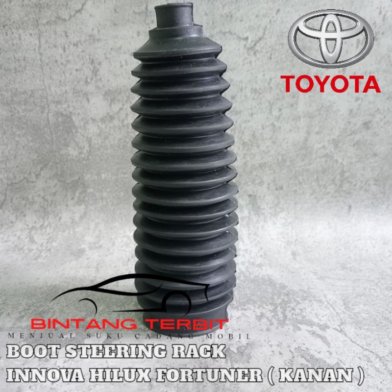 STIR BOOT RUBBER - RACK END STEERING BOOT RH INNOVA HILUX FORTUNER ...