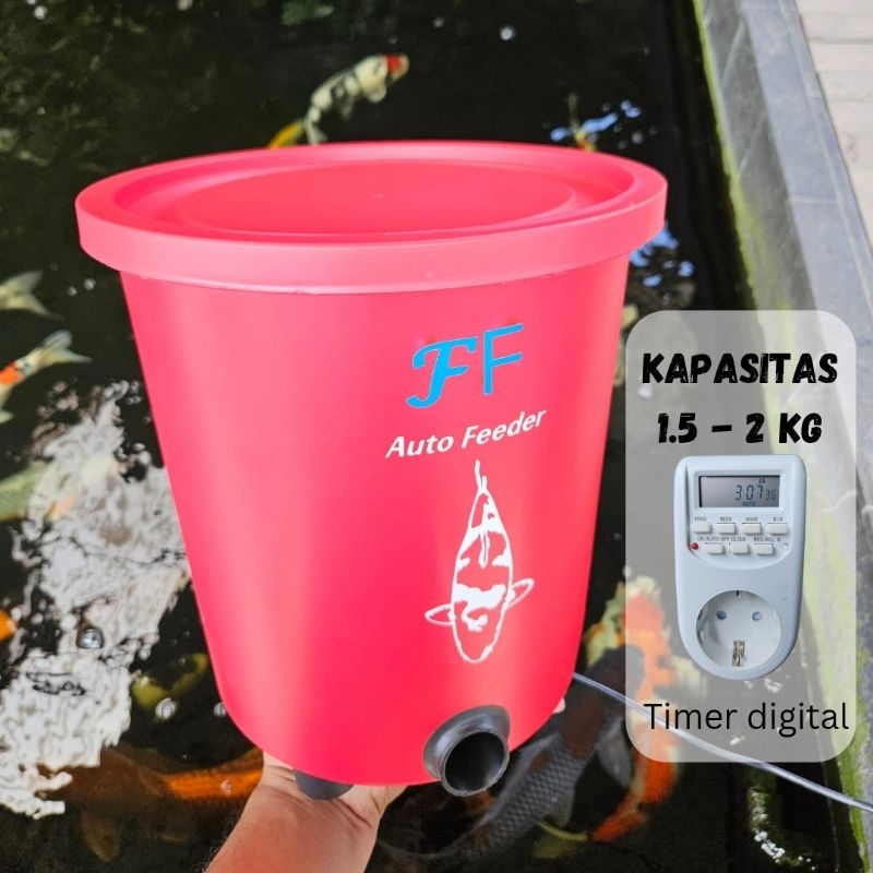 Image showcasing Automatic Feeder Auto Feeder for koi fish | Shopee Malaysia