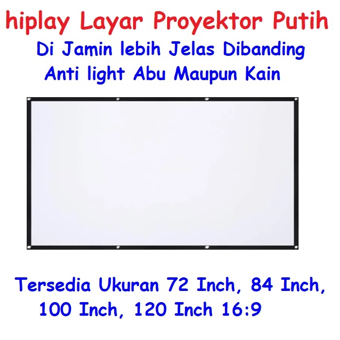 LAYAR Additional White Screen Projector Screen Size Upgrade Fee ...