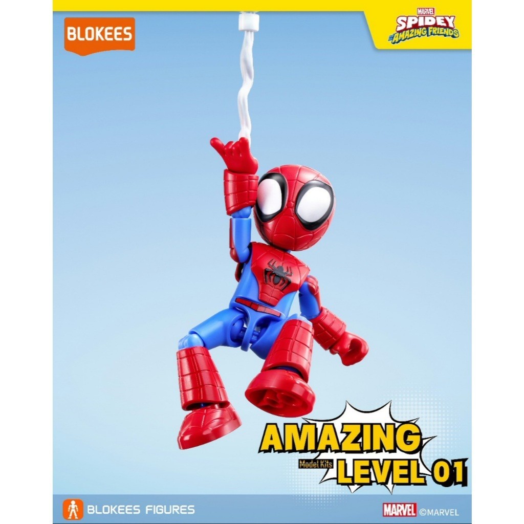 Blokees Marvel Spidey & Amazing Friends Action Figure Figurine Display ...