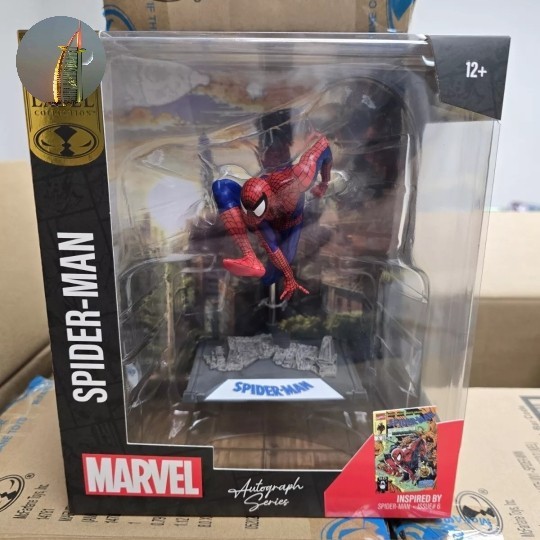 Mcfarlane Marvel Spider-man Gold Label statue comics Spiderman 1:10 ...