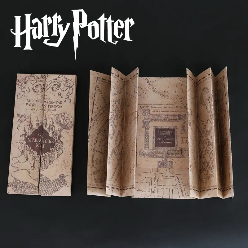 Anime Cosplay Map Harry The Marauders Map Hogwarts Harpot Figure ...