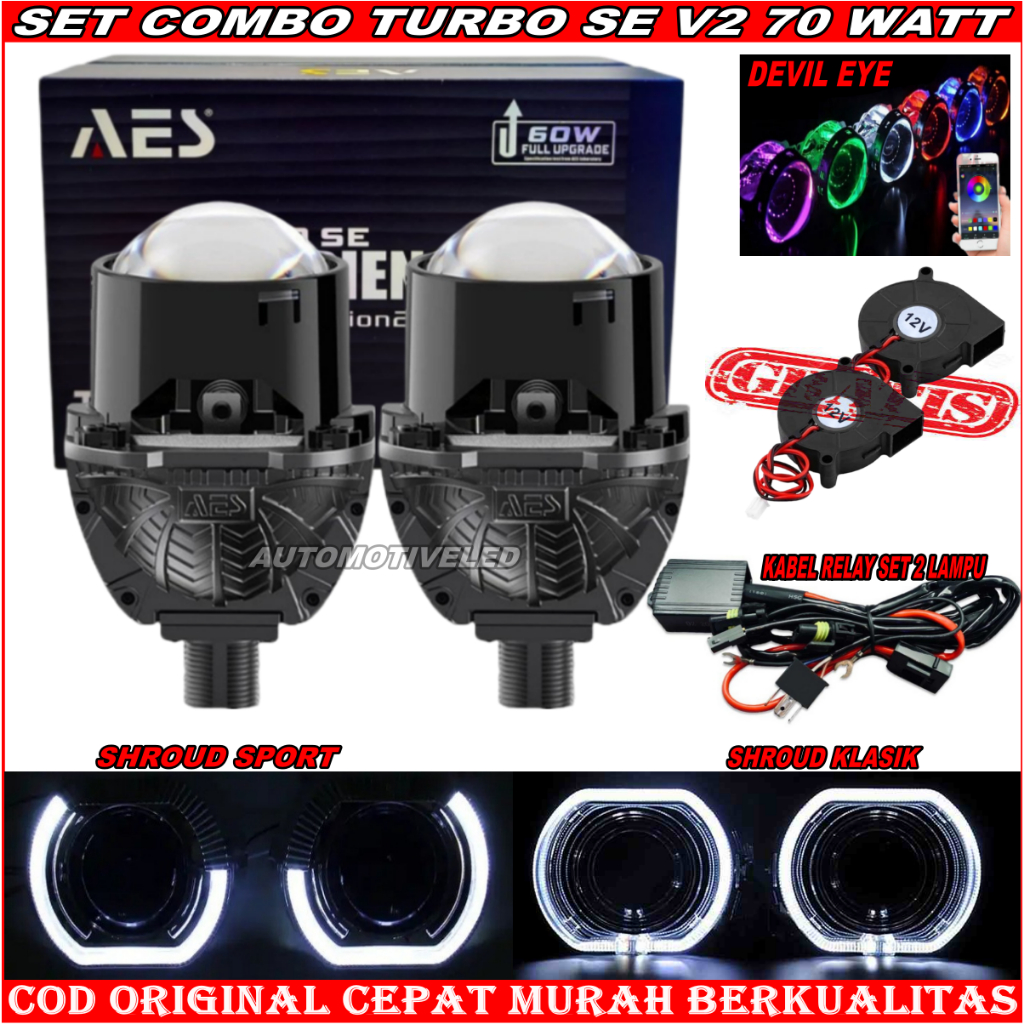Biled TURBO SE EXPERIENCE V2 SAVING PACKAGE COMBO 70 WATT CAR SET ...