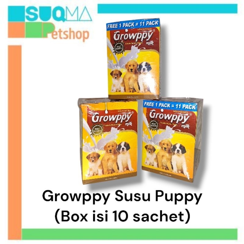 GROWPPY MILK 1 BOX CONTAINS 10 SACHETS | MILK FOR DOGS | Shopee Malaysia