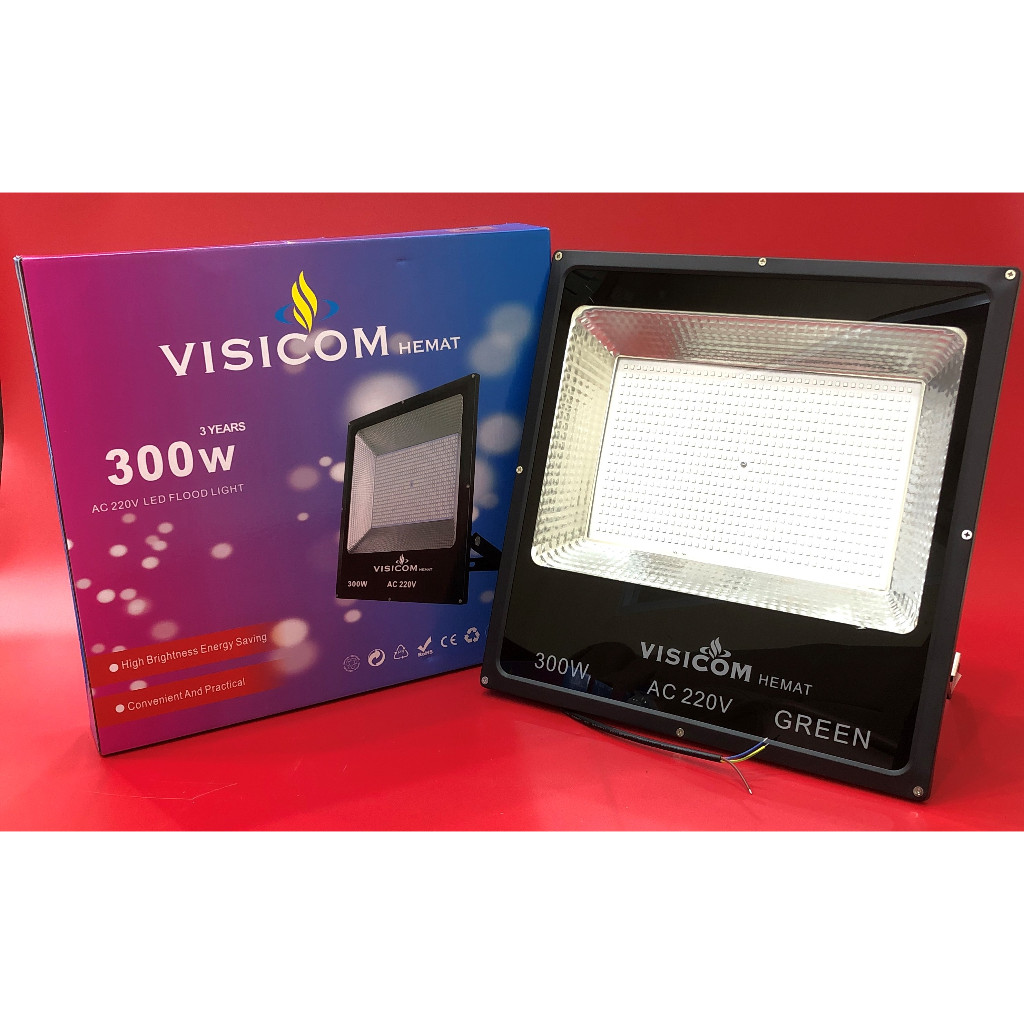 Visicom AC 220V 300 Watt Green LED Flood Light | Shopee Malaysia