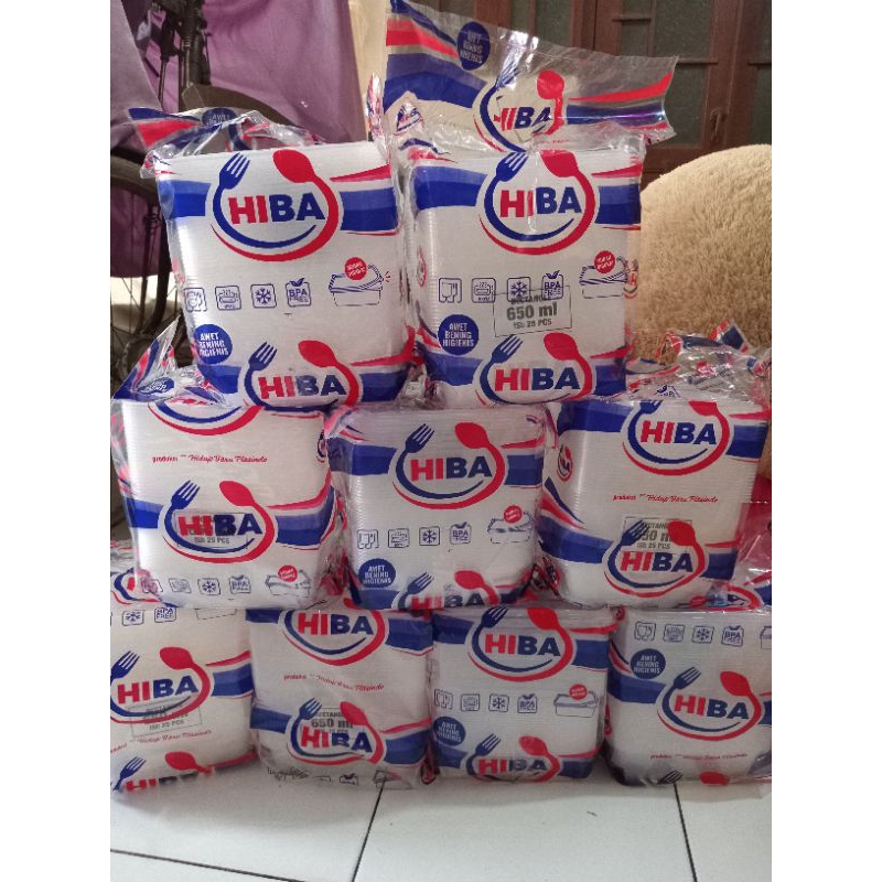 Hiba LUNCH BOX + CRAZY THINWALL PLASTIC LID THINWAL HIBA Rectangular ...