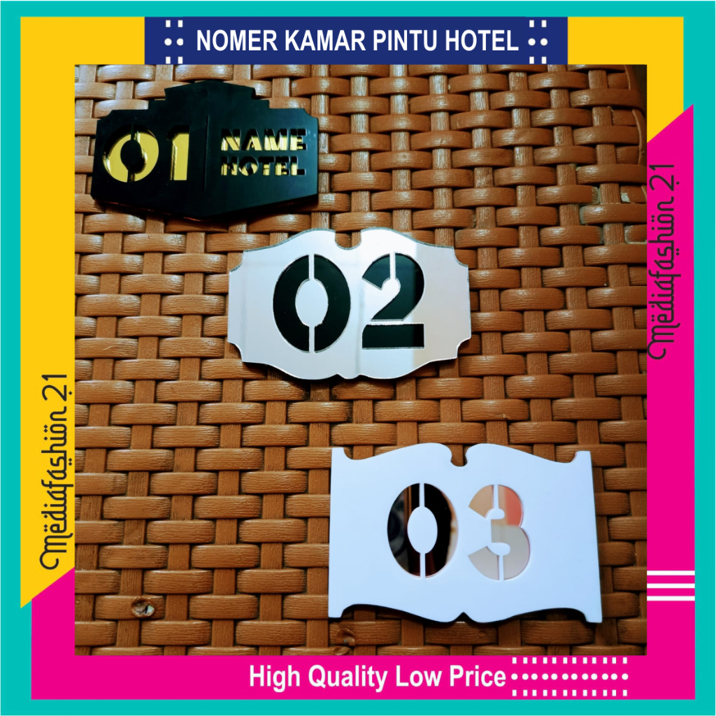 Custom Room Numbers for Hotels, Boarding Houses, Apartments, Exclusive ...