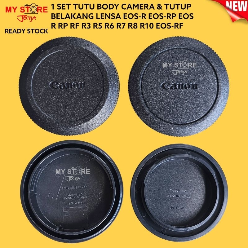 Rear Lens Cap & Body Cap Emblem Camera Canon EOS-R EOS-RP EOS R RP RF ...