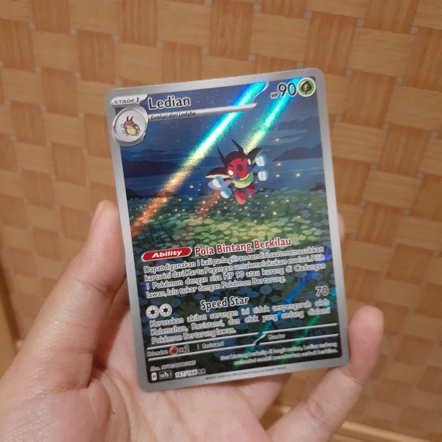 Ledian AR SV7S 167/166 Pokemon TCG Indonesia Trading Card Game | Shopee ...