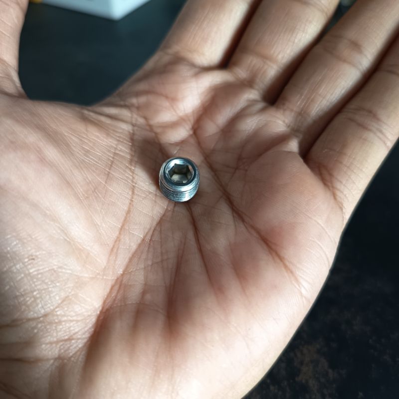 Manometer cap bolt & thread coupling M10X1 stainless L bolt | Shopee ...